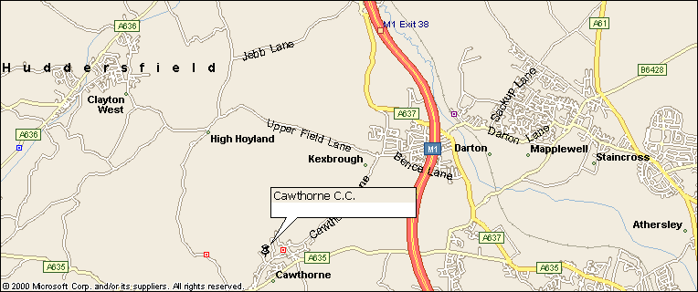 map cawthorne